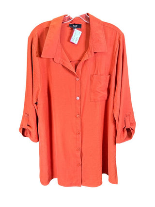 Crinkle Button Down Tunic