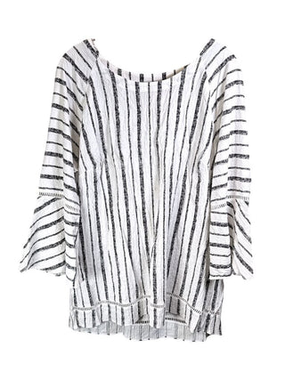 Crinkle with Vertical Stripes