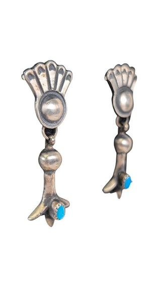 SS Stone Dangle Earrings