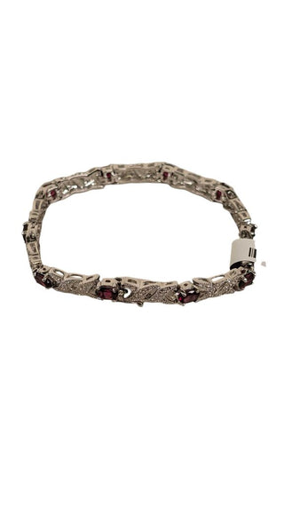 SS CZ Stone Bracelet