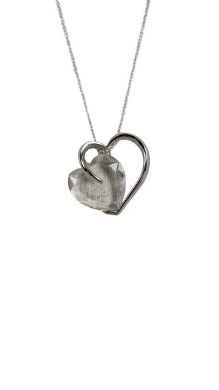 SS Heart Crystal Necklace