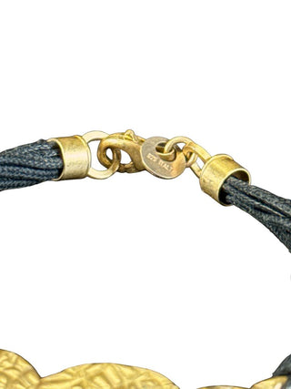 Sterling Vermeil Circle Cord Bracelet