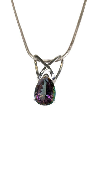 SS Stone Pendant Necklace