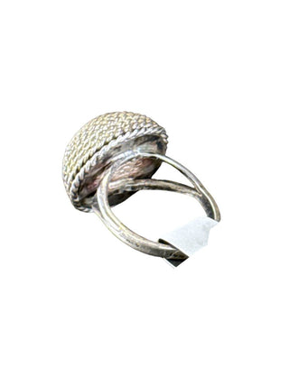 Sterling Dome Rope Ring