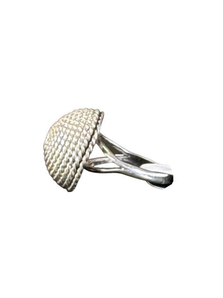 Sterling Dome Rope Ring