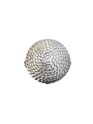Sterling Dome Rope Ring