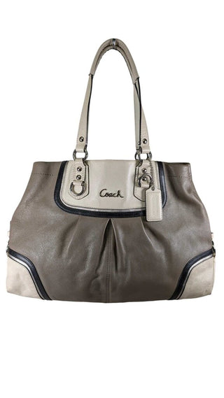 Ashley Tri-Tone Large Satchel Shoulder Bag