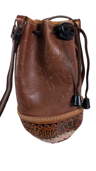 Mini Tooled Leather Costa Rica Pouch