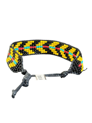 Beaded adjustable bracelet