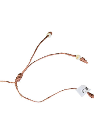 Wrapped stone cord necklace