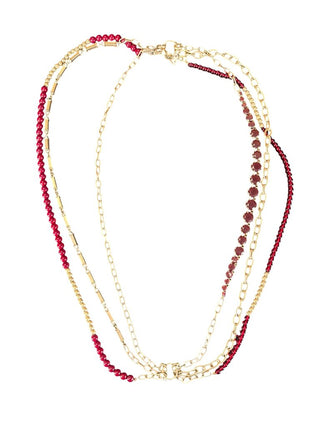 Interchangeable chain/bead/rhinestone necklace