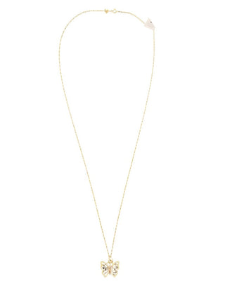 14K chip butterfly necklace
