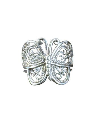 Sterling butterfly ring