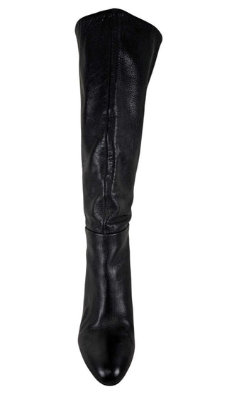 Leather Heeled Pull On