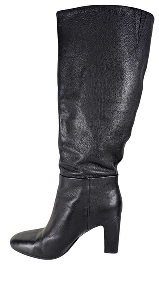 Leather Heeled Pull On