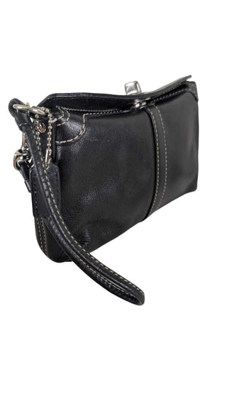 Vintage Rare Leather Turnlock Wristlet