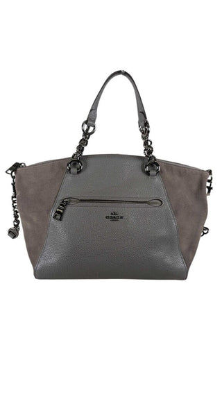 Prairie Leather & Suede Satchel Handbag