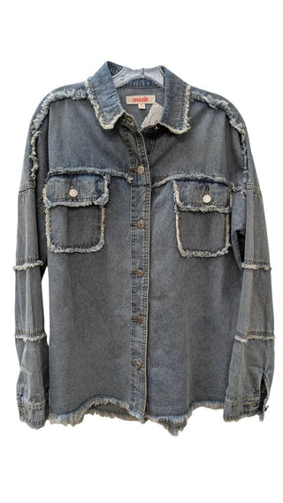 Denim Button Front