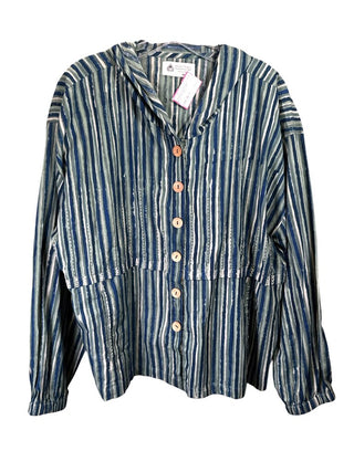 Striped Button Front