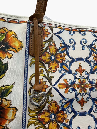 Bella Lucca Coated Canvas Floral Tote