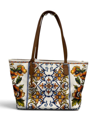Bella Lucca Coated Canvas Floral Tote