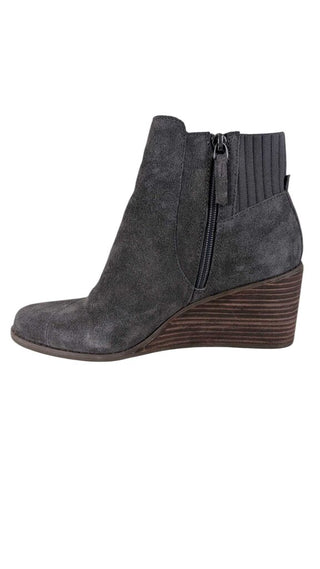 Suede Wedge Ankle