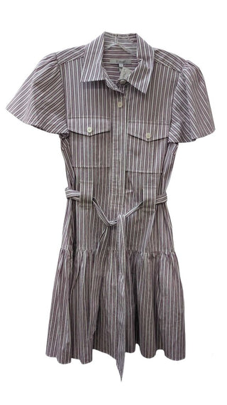 Striped Mini Shirtdress