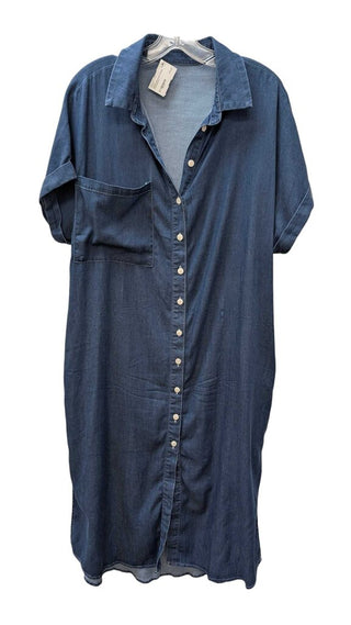 Denim Button Front Maxi