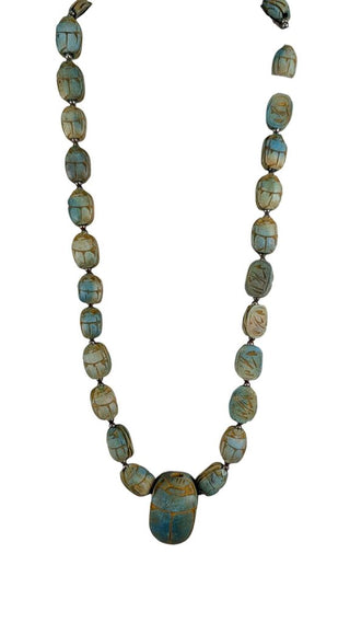 Vintage Egyptian Scarab Necklace