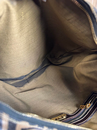 Zucca hobo bag canvas/leather