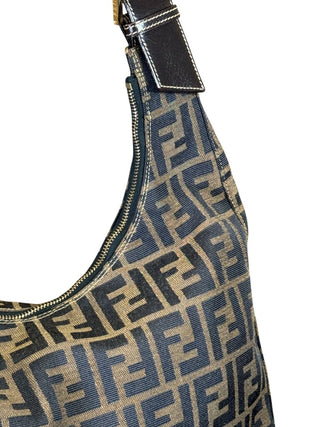Zucca hobo bag canvas/leather