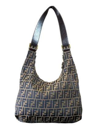 Zucca hobo bag canvas/leather