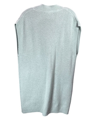 Long button down vest