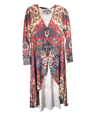 Print Button Front Maxi Length