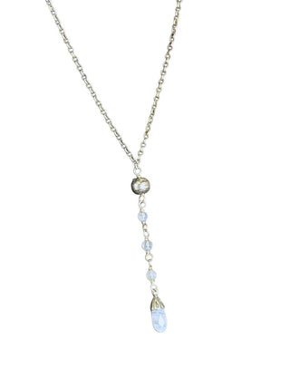 SS Stone Necklace/Earring Set