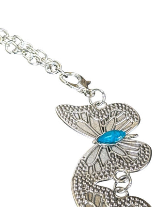 Faux Turquoise Butterfly Belt
