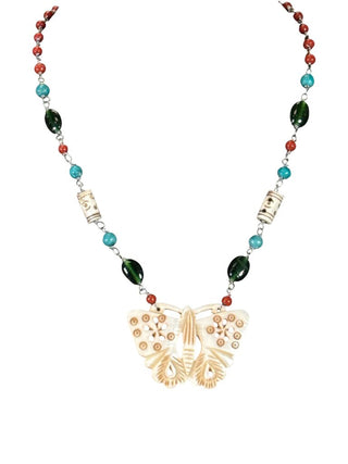 Moth Bead Necklace