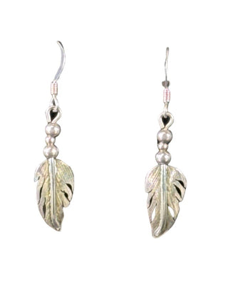 SS feather earrings