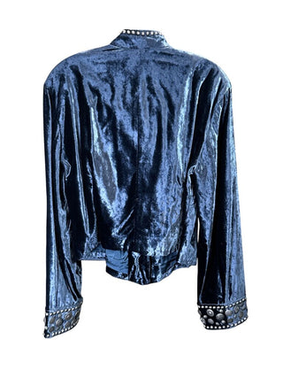 NWT Crushed velvet Western studded