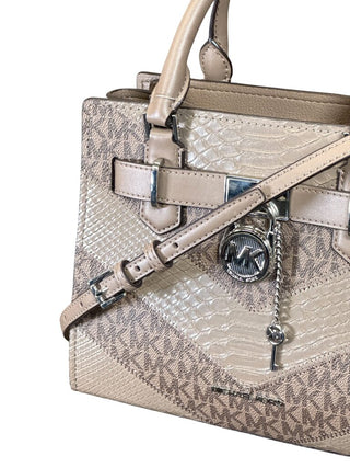 Embossed Leather Satchel