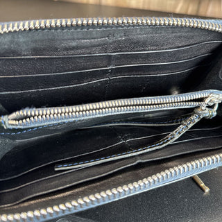 AS IS Patent Leather Zip Around