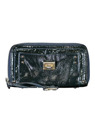 AS IS Patent Leather Zip Around