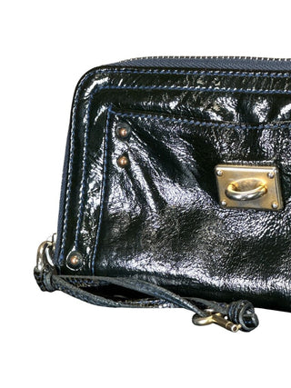 AS IS Patent Leather Zip Around