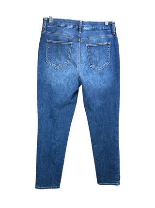 Embroidered Med Wash Straight