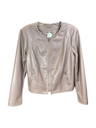 Pleather Zip Front