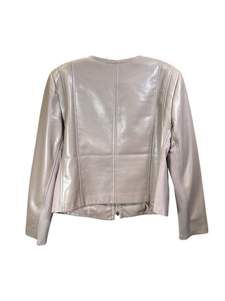Pleather Zip Front