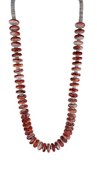 Spiny Oyster Heishe Necklace