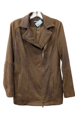 Micro Suede Asymmetric Front Zip