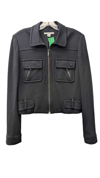 PETITE Military Style Zip Front
