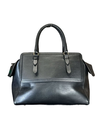 Leather/leopard print satchel